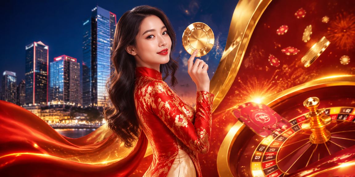 Người chơi casino trực tuyến mặc áo dài tại Hà Nội theo dõi jackpot tích lũy